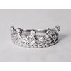 Sovats Ladies Queen Crown Ring, Sterling Silver, Cubic Zirconia