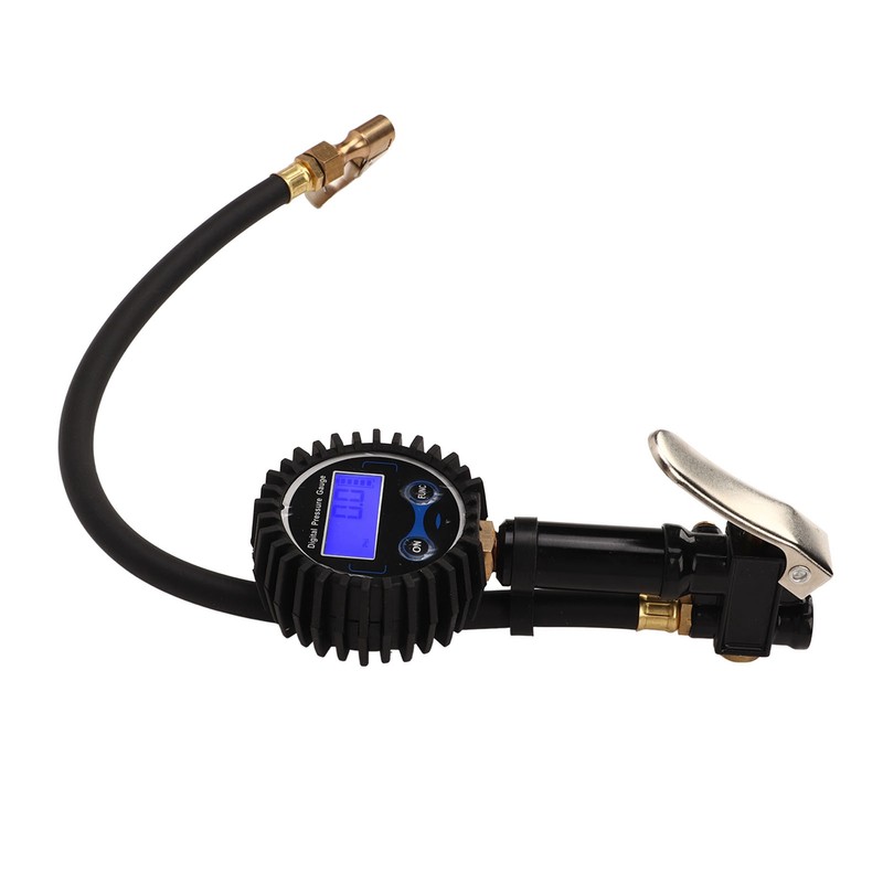 Digital Tire Inflator Tire Pressure Gauge with Digital Display 1/4