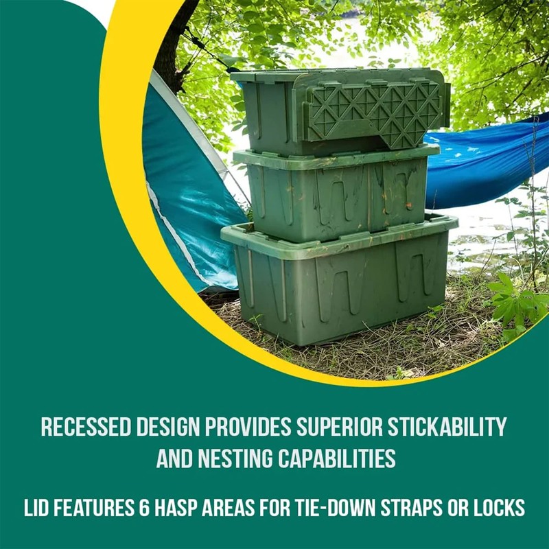HOMZ 4427MXDC.02 Durabilt 27 Gallon Heavy Duty Impact Resistant Stackable