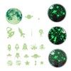 Generic Nursery Room Wall Sticker Set Glow Dark Stars and