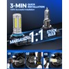 Marsauto H10 9145 Led Fog Light Bulb, 10000 LM 360°