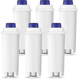 Water Filter Replacement for De’Longhi Coffee Machines – Compatible with Magnifica EVO, Dinamica, Eletta, ECAM Series – Fits DLSC002 (6-Pack)