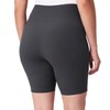 Mondetta Women's Active Moisture Wicking Ribbed Bike Short, Black, Medium