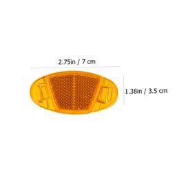 SUPVOX 16pcs Bike Reflective Light Warning Light Rear Light Spoke Lights (Yellow)