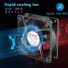 Wathai 80mm x 25mm DC Brushless Cooling Fan 12V 2Pin