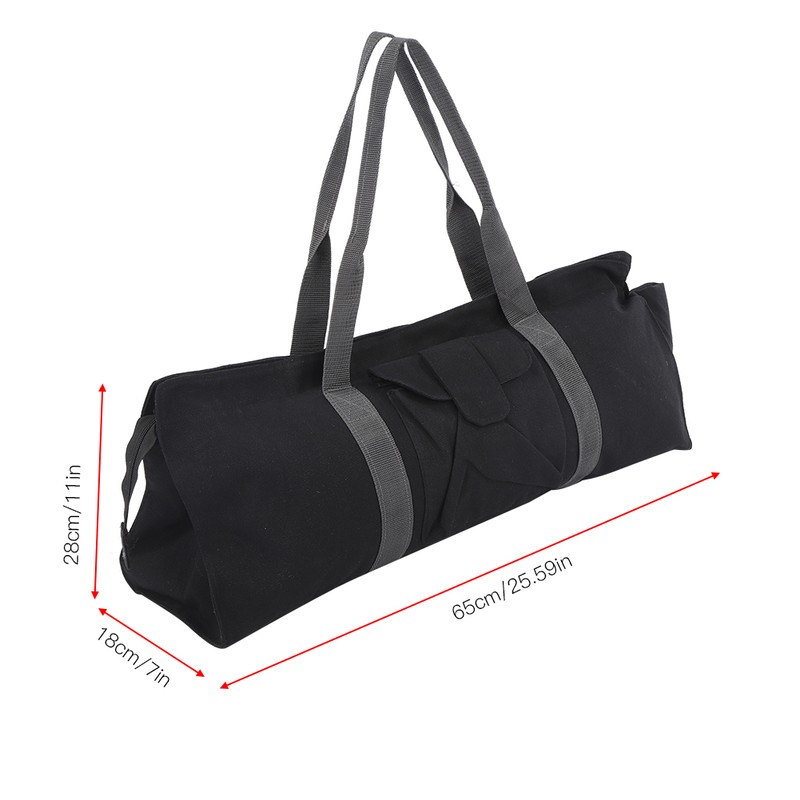 Multifunctional Canvas Yoga Gym Mat Carrier Storage Bag Single Shoulder