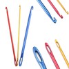 Zuoyou 6PCS Aluminum Tunisian Afghan Crochet Hook DIY Knitting Needles