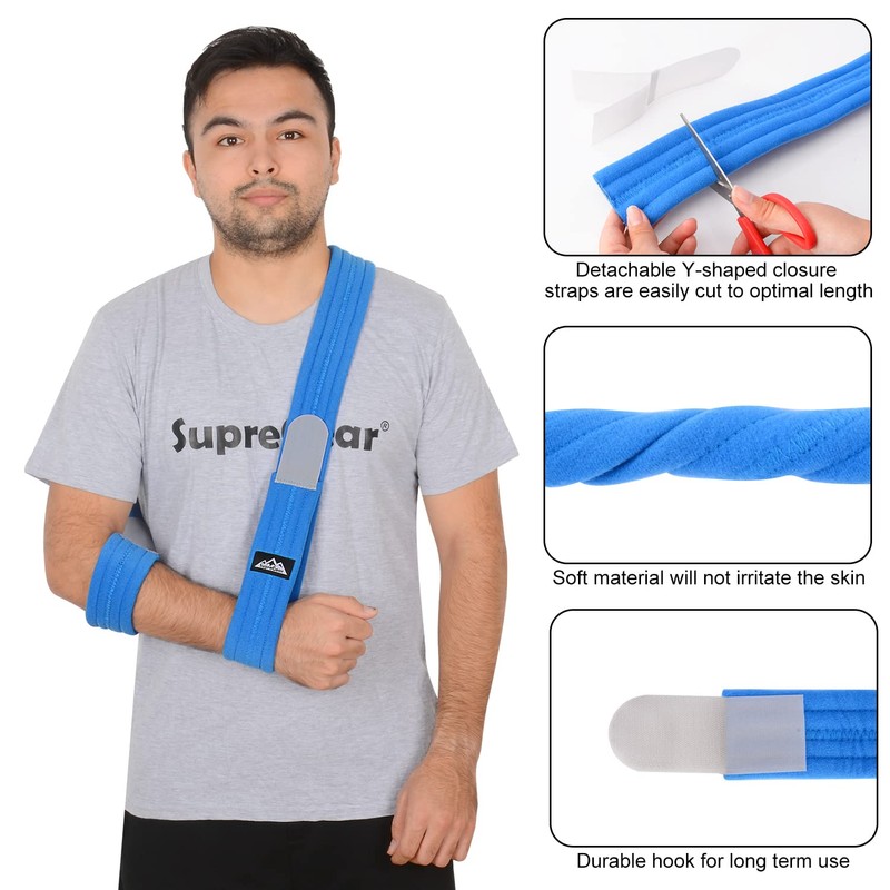 supregear Arm Sling, Adjustable Arm Support Strap, Lightweight Shoulder Immobilizer