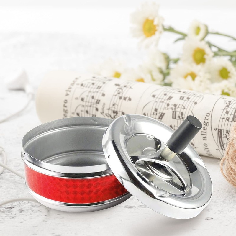 Starlet24 Rotating Ashtray Wind Ashtray Ashtray Storm Ashtray Ashtray Red