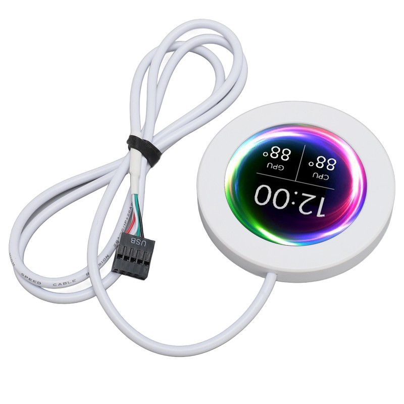 2.1 Inch AIO Computer Temp Monitor CPU Cooler LCD Display