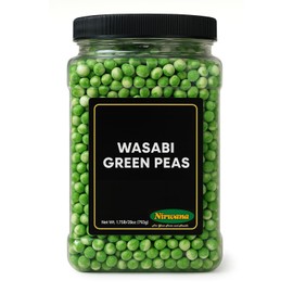 Crispy Green Wasabi Peas – Bold & Spicy Japanese Snack | Crunchy Snack for Trail Mix, Crackers & Mixed Nuts | Pantry-Friendly Treat