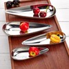Stainless Steel Fruit Plate Mini Condiment Dish Small Nuts Snack
