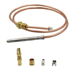 MENSI Thermocoupler for Robertshaw Thermostat Control Pilot Burner Assembly Replacement 1980-024 & 1980-036 Snap Fit Universal Thermocouple (36")