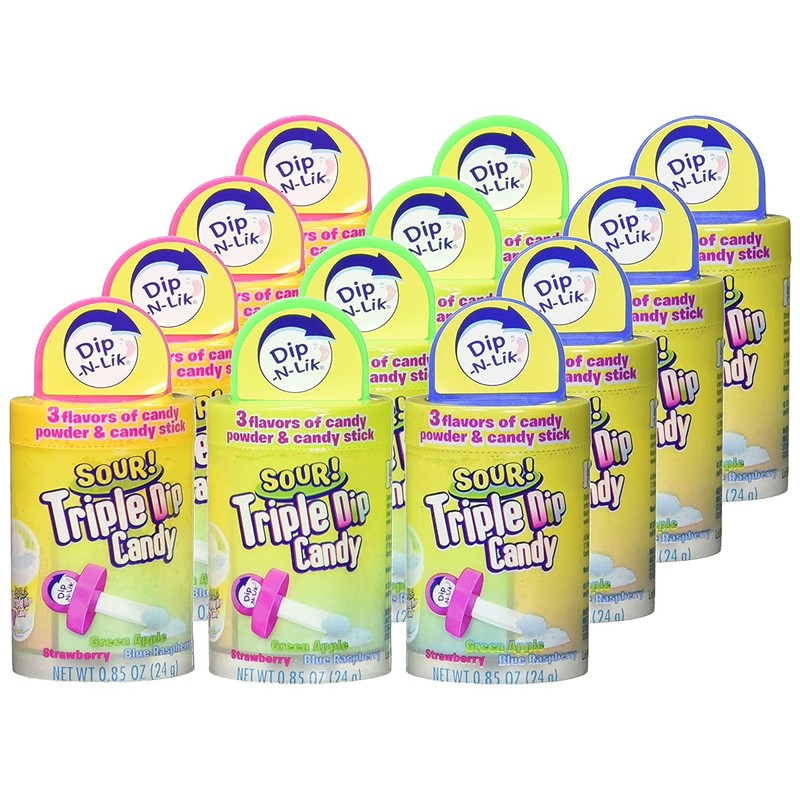 Koko's Confectionery & Novelty Sour Triple Dip Candy, 12 per
