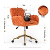 Warmiehomy Furry Cute Office Chair, Modern Swivel Desk Chair, Makeup