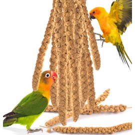KATUMO Spray Millet Treats, 7Oz / 200g Natural Sun-Dried Bird Treats for Parakeet Conure Cockatiel Finch Pigeon Hamster Canary