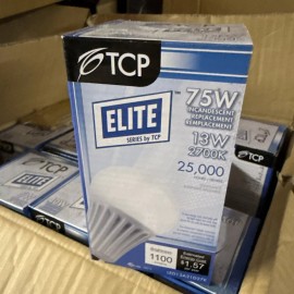 TCP Elite 75W Lightbulb 13W  2700K - Each Sold Separately