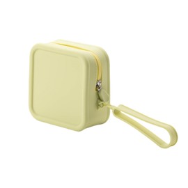 CECKQUE Cute Waterproof Silicone Makeup Bag for Travel, Aesthetic Silicone Toiletry Bag Cosmetic Pouch Women Men (Green, M)