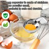 Egg Yolk Separator, Raw Egg Stainless Steel Divider Yolk White