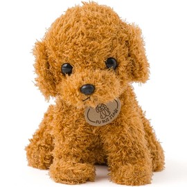Plush Dog Toy Poodle Small 8cm Brown Animal Animal Dog Kids Kids Kids Girls Birthday Gift