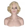 generic E Peluca De Cosplay Rizada Rubia Corta Para Mujer
