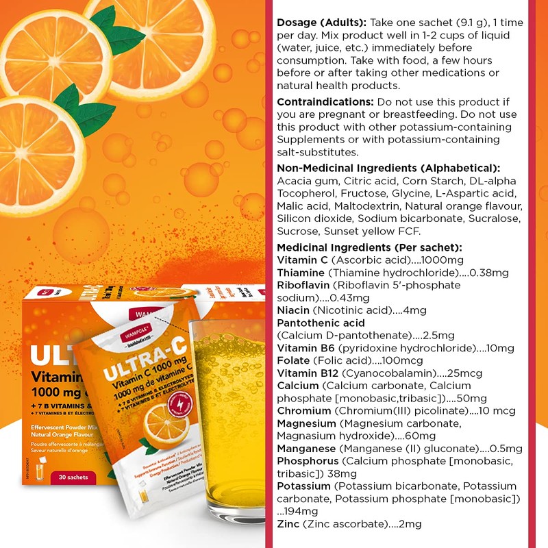 Wampole Ultra-C – 1000 mg of Vitamin C + B Vitamins