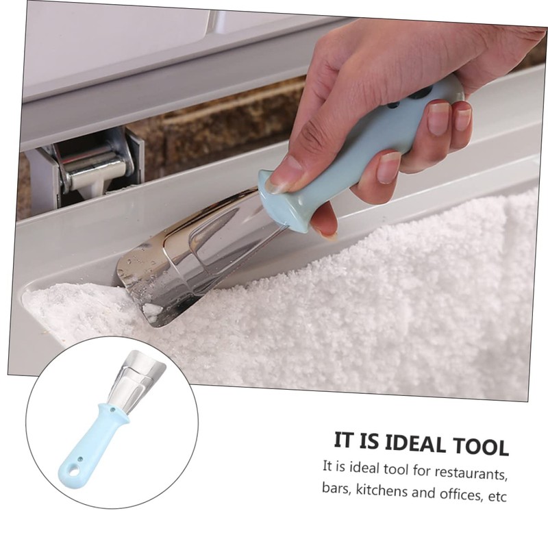 CAXUSD 3pcs Stainless Steel Ice Removal Scoop Compact Deicing Shovel