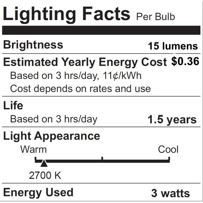 Creative Hobbies® 3 Watt Flicker Flame Light Bulb - Flame