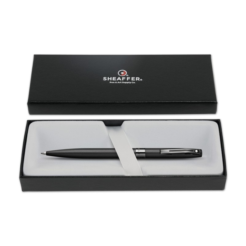 Sheaffer Reminder Matte Black w/Glossy Black PVD Appointments Ballpoint Pen