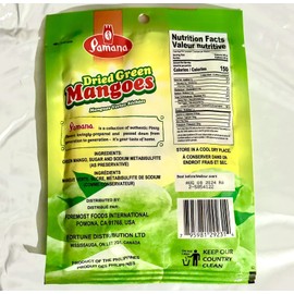 Philippine [4 Bag x 2.82oz] Pamana Dried Green Mangoes from Phillipines Naturally Delicious