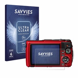Savvies 6 Pack Screen Protector compatible with Olympus OM System Tough TG-7 Protection Film Clear
