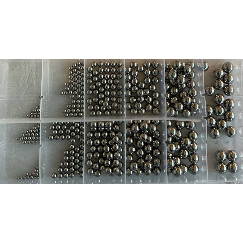 GOLIATH INDUSTRIAL TOOL 430pc Stainless steel Chrome Ball Assortment Set