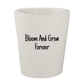 Molandra Products Bloom And Grow Forever - White Ceramic 1.5oz Shot Glass