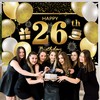 26th Happy Birthday Banner IMISI Birthday Decorations Backdrop for Party