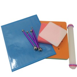 Funshowcase Fondant Gum Paste Flower Making Kit 6-Piece Set