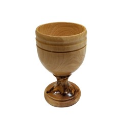 LION OF JUDAH MARKET Olive Wood Communion Cup 2.75"