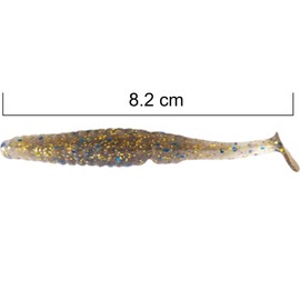 SEABUZZ Rubber Fish Fishing Lure Set 5 Pieces x 82 mm - Rubber Bait for Catfish and Zander & Pike - Trout & Perch Artificial Bait - Predator Fish Fishing Set - Freshwater and Saltwater Fishing