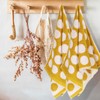 sourcing map 2 Pcs Bathroom Hand Towels Yellow Soft Absorbent