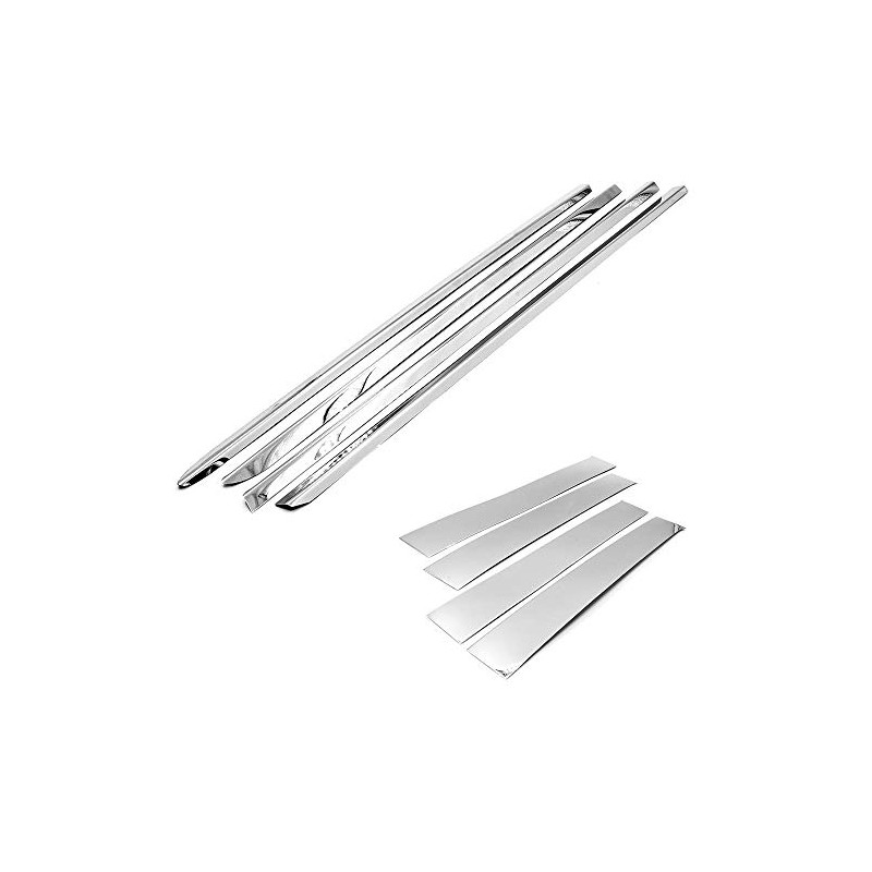 Sizver Chrome Combo Set Stainless Steel Window Sills Pillar Posts