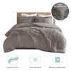 Intelligent Design Malea Shaggy Duvet with Quilted Box Design, Long