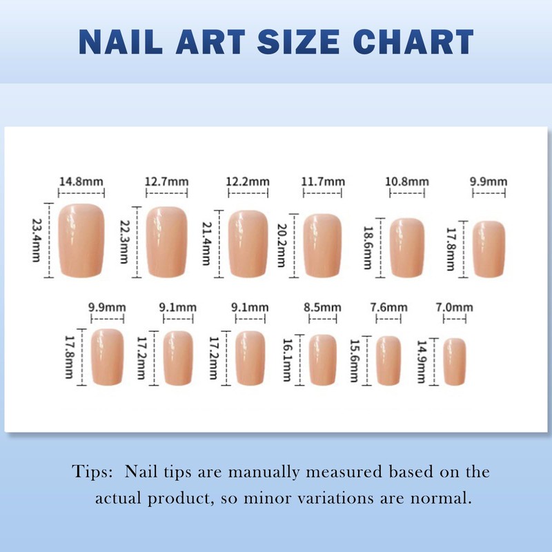24 Pcs Dreamy Maiden Short Press-On Nails – Eco-Friendly Soft-Gel