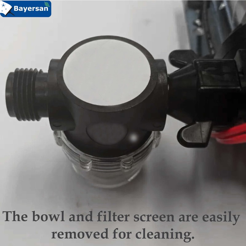 Shurflo Strainer Threaded 1/2" - Wing Nut Fastening