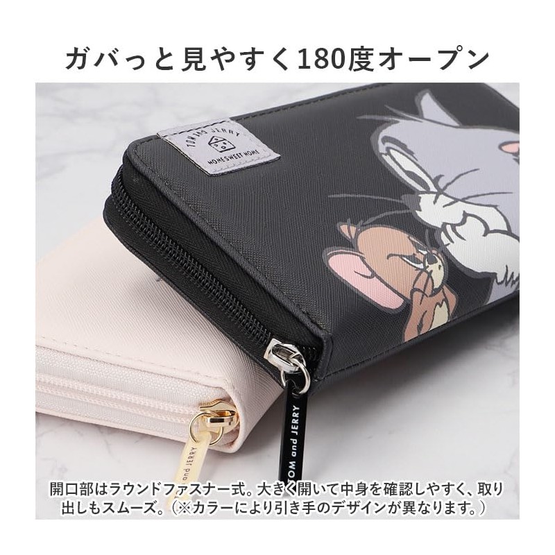 BACKYARD FAMILY Character Long Wallet Tom and Jerry Ashiya Blue