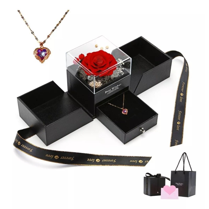 generic Collar De Corazón De San Valentín Regalo De Flor
