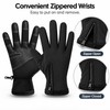 Winter Thermal Touchscreen Gloves with Soft Fleece Lining, Non-Slip Grip