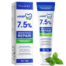 Hydroxyapatite Toothpaste - Enamel Protection, 7.5% Hydroxyapatite Toothpaste 120g - Fluoride-Free Formula for Teeth Strengthening，Gentle Mint Flavour, Daily Dental Care with Long-Lasting Fresh Breath