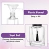 AHIER Empty Nail Polish Clear Bottles with Brush Cap Funnel
