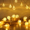 ANJAYLIA - Cadena de luces LED de 60 pies, funciona