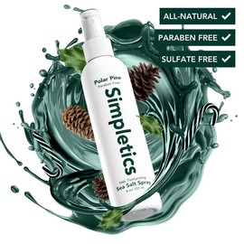 Simpletics - Sea Salt Spray - Texturizing Product for Fluffy, Voluminous Hair, 5 Simple Ingredients - 8oz:_Polar Pine