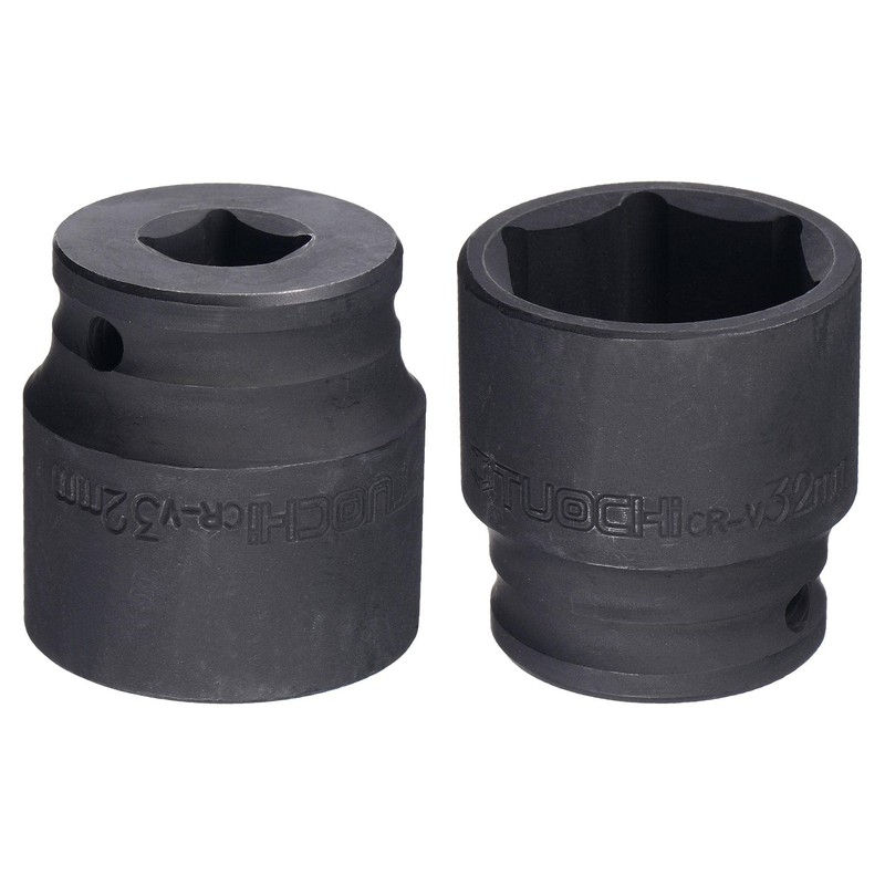 sourcing map 1/2" Drive by 32mm 6-Point Impact Socket, CR-V